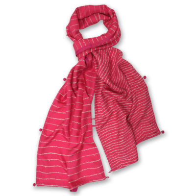 Handprinted Silk Scarf - Notting Hill (Wide) - Image 4