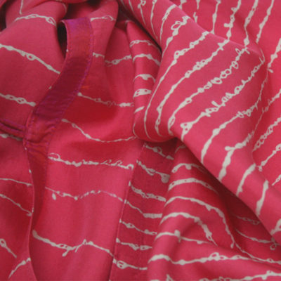 Handprinted Silk Scarf - Notting Hill (Wide) - Image 3