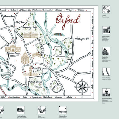 Oxford Map Embroidery Kit - Image 5
